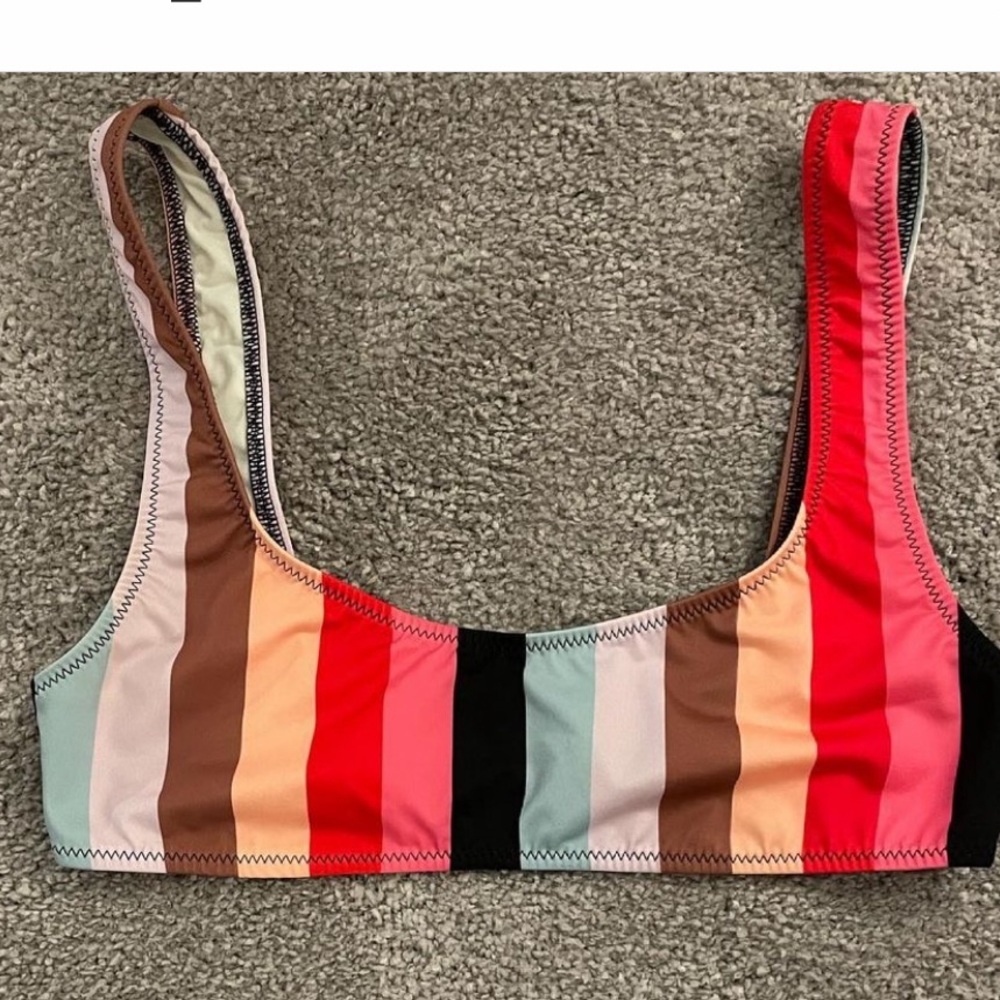 solid & striped bikini - Picture 3 of 4